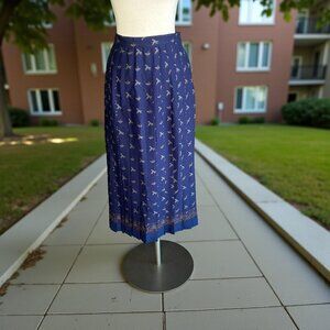 Vintage 80s Richard Malcolm Pleated Skirt Pheasants Classic Preppy